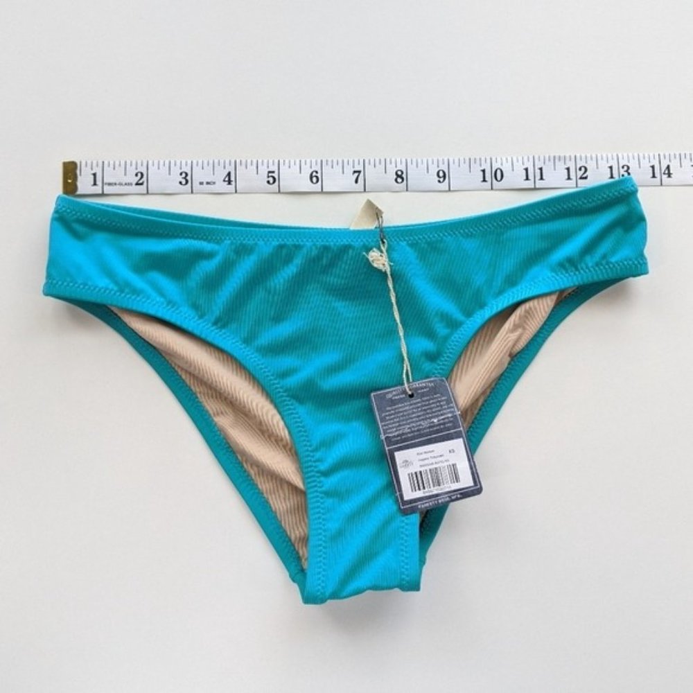 Faherty Bikini Bottom Teal Women's XS - Picture 4 of 6